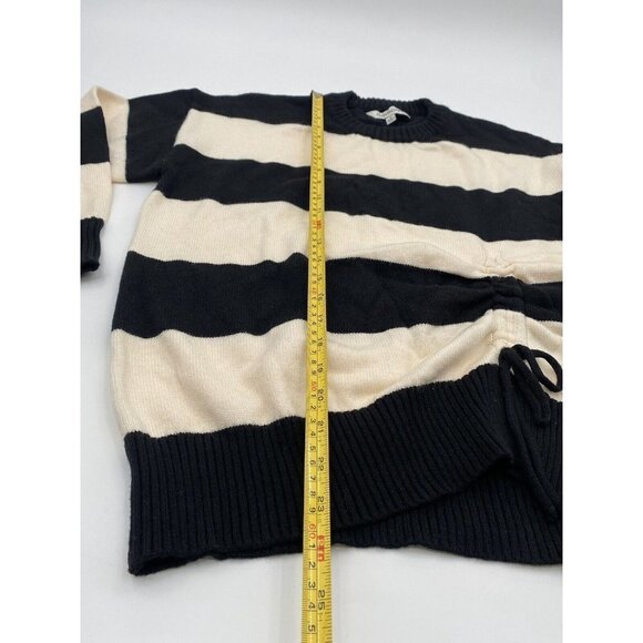 David & Dani Black And White Strip Sweater Size Small - Picture 5 of 12